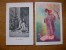 2 Cartes Silhouettes Ou Portraits De Femmes Japonaise - Silhouettes