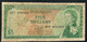 E.C.S. EAST CARIBBEAN STATES  P14h  5  DOLLARS  1965 #D17  Signature 10 FINE NO P.h. ! - Caraïbes Orientales