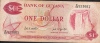 GUYANA  P21f  1  DOLLAR  1966  Signature 7 AVF NO P.h. ! ! - Guyana