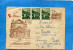 MARCOPHILIE-BULGARIE Lettre  ENTIER POSTAL 20+3 STAMPS A67-cad 1956 Pour Espagne - Cartas & Documentos