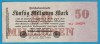 DEUTSCHES REICH 50 MILLIONEN  MARK 25.07.1923  SERIE 20A.268284  P# 98  6 Digit Serial # - 50 Millionen Mark