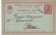 Lettre CaD Roustchouk (Bulgarie) Entier Pour La France 1904 Au Dos Cachet Echantillon Poste - Covers & Documents