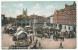 Market Place, Peterborough, 1908 Postcard To Edith Holden, Kettering - Northamptonshire
