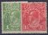 AUSTRALIE 1914-23 - YVERT# 18/20/22** Precio Cat. &euro;24.00 - Ungebraucht