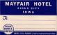 Delcampe - 13 HOTEL LABELS USA IDIANA Fort Wayne Indianapolis IDAHO Boise IOWA Sioux Oelwein NEWJERSEY  Trenton Newark Atlantic - Etiketten Van Hotels