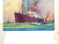 Cpa Peinte Bateau "S.S America " United States Lines Construit à Belfast 1905 - Commerce