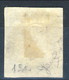 Sardegna, Sassone 1857 N. 15Aa, Azzurro Oltremare Scuro Annullo Borgomanero 24-3-1857 (p. 2) Cat. € 80 (Biondi) - Sardegna