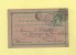 Canada - Montreal - Entier Postal Destination Toulouse France Via Paris - 1885 - 1860-1899 Reinado De Victoria