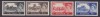 ** 1955 GRAN BRETAGNA GREAT BRITAIN  MNH CASTELLI CASTLES Q.E.II  283/86  CAT.  € 420,00 - Tasse