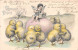 CPA Fantaisie - Enfant - Ange - Joyeuses Pâques - Poussins Humanisés - Engel