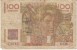 France #128b, 100 Francs 1949 Banknote Currency - 100 F 1945-1954 ''Jeune Paysan''