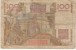 France #128b, 100 Francs 1949 Banknote Currency - 100 F 1945-1954 ''Jeune Paysan''