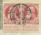 74 Op Recu Met Stempel BRUXELLES, Firmaperforatie (perfin) " F.C." Van FRANCHOMME & Cie ,stempel MEUX + ST-DENIS-BOVESSE - 1909-34