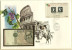 A136 - ITALIEN - Banknotenbrief Mit 1000 Lire Und Briefmarken-Block 1 FDC - Blocs-feuillets