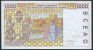 BANKNOTES L'AFRIQUE DELL'OVEST  1OOO FRANCS - West-Afrikaanse Staten