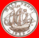 * SHIP (1937-1970): GREAT BRITAIN  HALF PENNY 1959! ELIZABETH II (1953-2022)  LOW START NO RESERVE! - C. 1/2 Penny