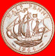 * SHIP (1937-1970): GREAT BRITAIN  HALF PENNY 1964! ELIZABETH II (1953-2022)  LOW START NO RESERVE! - C. 1/2 Penny