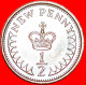 * CROWN (1971-1984): GREAT BRITAIN  HALF NEW PENNY 1975! ELIZABETH II (1953-2022) LOW START  NO RESERVE! - 1/2 Penny & 1/2 New Penny