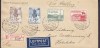 Denmark LUFTPOST Par Avion & Registered Einschreiben Labels KØBENHAVN LUFTPOST Unofficial FDC 1937 Cover Brief SCARCE !! - Poste Aérienne