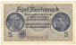 Germany 5 Reichsmark 1944 XF - 5 Reichsmark