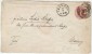 LBL23B -TURN UND TAXIS  ENVELOPPE 1S ROSE  HANAU / MARBURG - Lettres & Documents