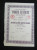 Action 500 Frs Societe Anonyme Française Fibres Textiles Share Coupons Siege Social Paris 28/11/1933 - M - O