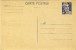 ENTIER POSTAL  # CARTE POSTALE # TYPE MARIANNE GANDON  # 12 F BLEU  # 1950 # REF STORCH -FRANCON # K 1 A # REPIQUAGE - Overprinter Postcards (before 1995)