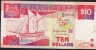 SINGAPORE  P20 10  DOLLARS 1988  #B/24   VF  1 P.h. - Singapour
