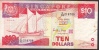 SINGAPORE  P20 10  DOLLARS 1988 #C/94    VF  NO  P.h. - Singapore