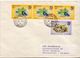 Postal History Cover: Belize 16 Fishes Stamps, 14 Different With $5 And $10 On 5 Covers - Fishes