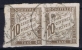 SENEGAL Col. Gen.  Taxe Yv Nr 19 Obl. Used Cad  Paire - Oblitérés