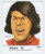 AUTOCOLLANT . STICKER . 1974 .  ADAMO  .  CARICATURE . CLARK . - Autocollants