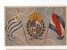 URUGUAY MONTEVIDEO TARJETA POSTAL COAT OF ARMS FLAGS UNUSUAL  Ca1900 POSTCARD Cpa Ak (W4_1638) - Uruguay