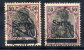 SAAR 1920 Overprint On 50 Pfg. On Both Papers, Used  Michel 13xaII, 13yaI (€96) - Used Stamps