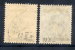 SAAR 1920 Overprint On 50 Pfg. On Both Papers, Used  Michel 13xaII, 13yaI (€96) - Used Stamps