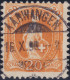 Heimat BE AARWANGEN 1896-10-16 Voll-Stempel Auf 20Rp Orange Zu#66A - Oblitérés