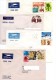 ** INDIA, 20 WHOLE COVERS TO ITALY, VARIOUS STAMPS LOT 6 - Poste Aérienne