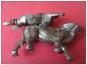 Lot 2 Figurines Plastique Animaux Sauvages Rhinocéros Buffle Lessive OMO Jouets - Other & Unclassified