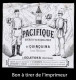 Bon à Tirer Ancien D´étiquette PACIFIQUE, Apéritif De QUINQUINA, à ÉGLETONS (Corrèze). Voir 2 Photos. État Moyen. - Autres & Non Classés