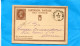 MARCOPHILIE-AITALIE-carte Entier Postal Cad  1877 10 C Brun-a Voyagé-pour  LIVORNA - Entero Postal