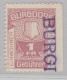 Heimat BE Burgdorf 1 Fr. Fiskalmarke Gebührenmarke - Revenue Stamps