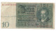 Deutsches Reich Billet De 10 Reichs Mark 1929 - 10 Mark