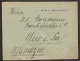 Brief Van BRUXELLES / BRUSSEL Naar DUITSLAND Met ZELDZAME GRIFFE Affr. à L´autre Coté ! Inzet 15 € ! - 1922-1927 Houyoux