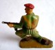 SOLDAT FIGURINE FIG STARLUX 1959 PARACHUTISTE TIREUR GENOUX MITRILLETTE 5071 PARA (2) - Starlux