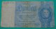 UNIQUE GERMANY 100 REICHSMARK 1935 STRANGE COLOR SERIAL # IN BLUE??!!, VF. PICK - 183??!! - 100 Reichsmark