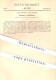 Original Patent - Carl Mewes In Neuruppin , 1879 , Türschlösser , Türschloss , Tür , Schloss , Schlosserei , Schlosser ! - Historische Dokumente