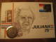 KM # 191 Juliana 2 1/2 C + Fdc Cover 1980 Coin Netherlands Holland - 1948-1980 : Juliana