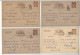 4 ENTIERS ENTIER POSTAL IRIS CARTE INTERZONE MARSEILLE GARE MARQUE CENSURE 6 ET 8 ENDOUME /FREE SHIPPING REGISTERED - 1921-1960: Période Moderne