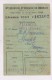 CARTE FEDERATION FRANCAISE DE BOULES, LICENCE 1951 EN HAUTE GARONNE - Pétanque