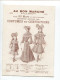 AU BON MARCHE CHROMO  PARIS TOUR ST SAINT JACQUES LUIGI LOIR NOURRICE  DOS ILLUSTRE 1903 VENTE COSTUMES 23 MARS - Au Bon Marché